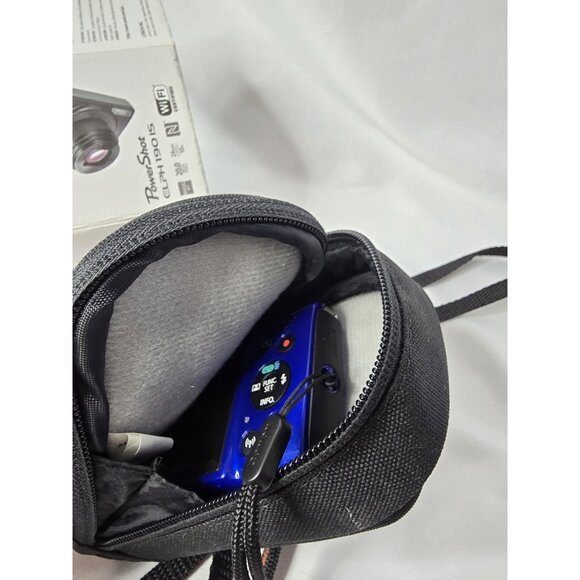 Canon PowerShot ELPH 190 IS 20MP 10X Optical Zoom Wi-Fi Digital Camera Blue Lot - Picture 13 of 16